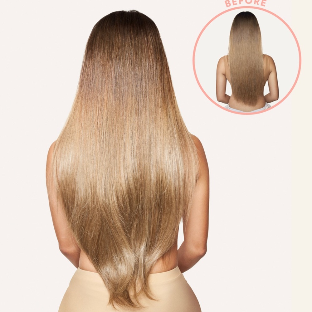 Insert name here 22” u-clip color: honey